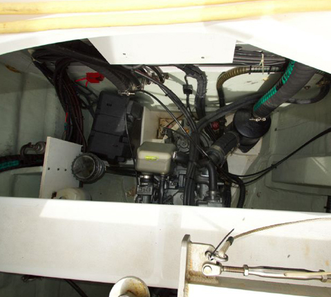 Engine Room of Leopard 46 Catamaran