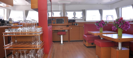 Salon of LAGOON 620 Catamaran Yacht